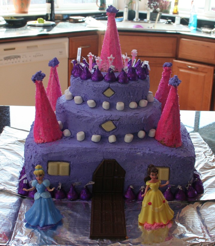 princess castle cake