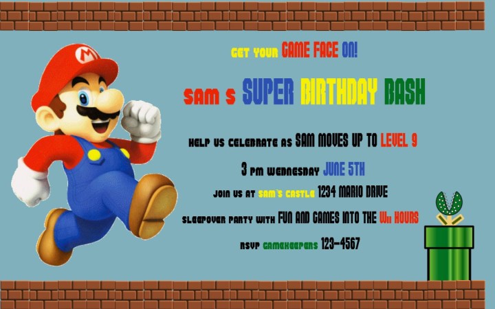 mario party invite