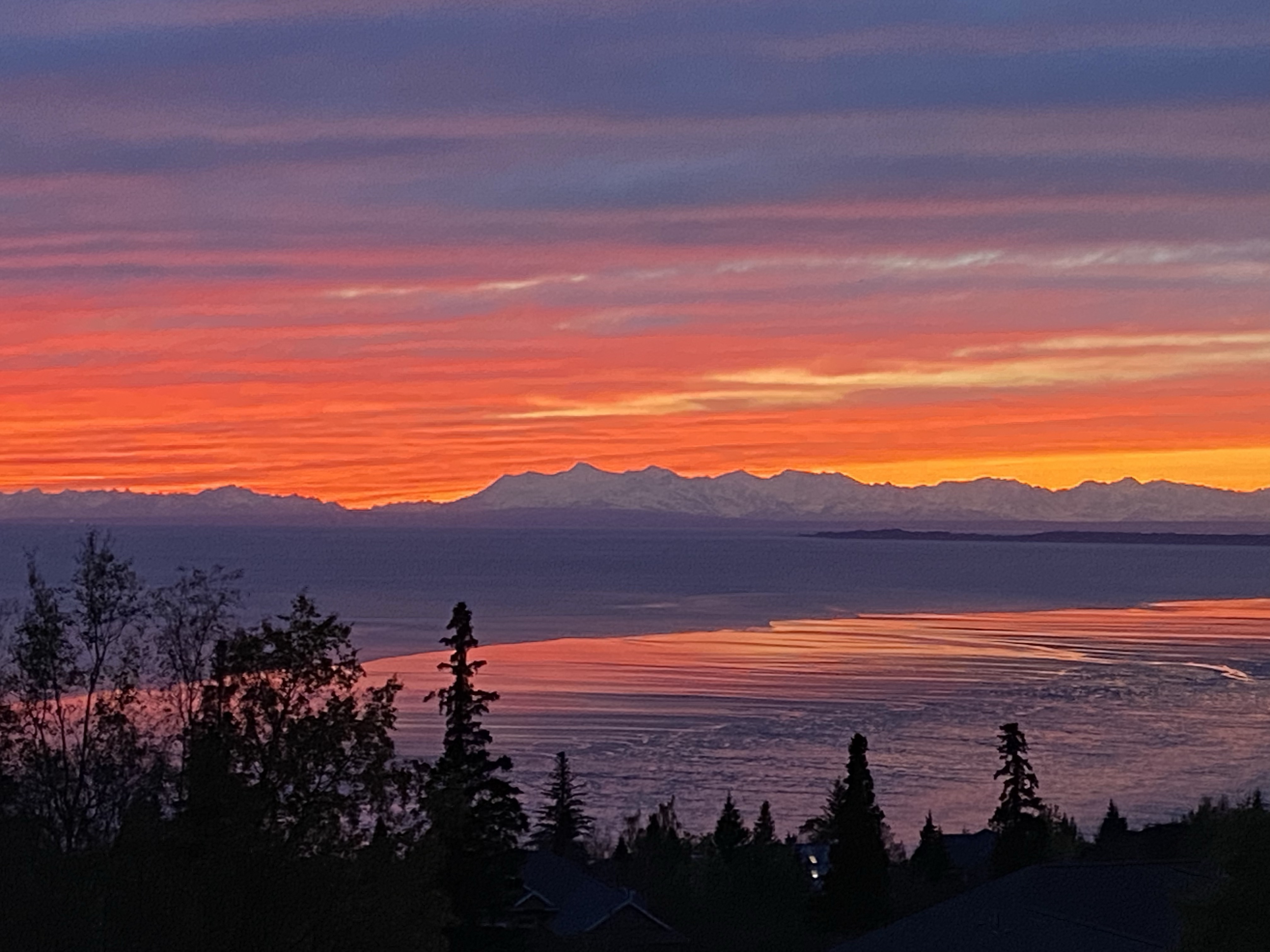 Cook Inlet Turnagain Arm sunset